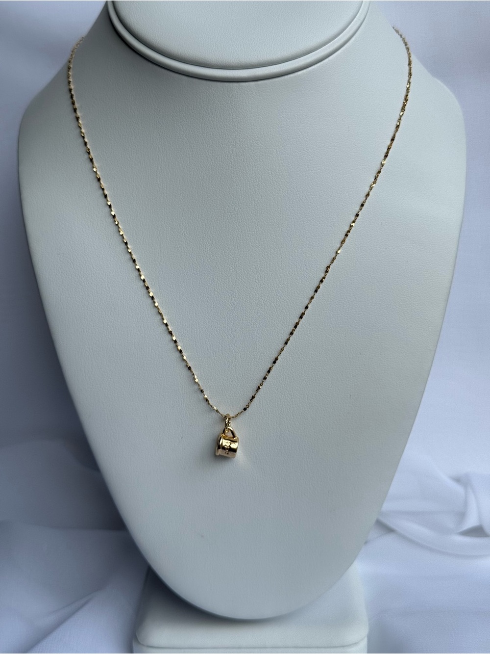 Delicate Gold Mini Coffee Cup Pendant Necklace